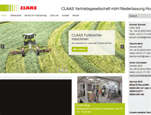 Tablet Screenshot of claas-hockenheim.de